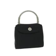 Pre-owned Satin handbags Versace Pre-owned , Black , Dames