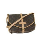 Pre-owned Canvas louis-vuitton-bags Louis Vuitton Vintage , Brown , Da...