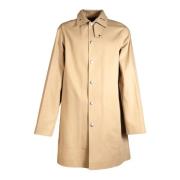 Beige Katoenen Trenchcoat A.p.c. , Beige , Heren