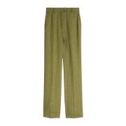 Trousers Max Mara Studio , Green , Dames