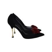 Pre-owned Canvas heels Manolo Blahnik Pre-owned , Black , Dames