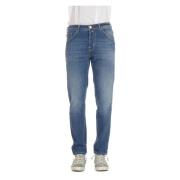 Luxe Denim Jeans Scott Fitt Jacob Cohën , Blue , Heren