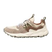 Suede and fabric sneakers Yamano 3 UNI Flower Mountain , Beige , Unise...