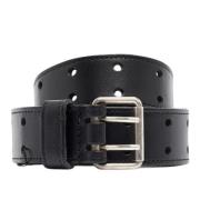 Pre-owned Leather belts Yves Saint Laurent Vintage , Black , Heren