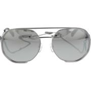 Iconische Spiegel Lens Zonnebril Moschino , Gray , Dames