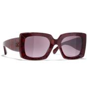 Sunglasses Chanel , Red , Dames