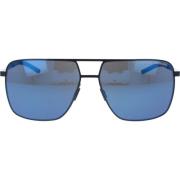 Iconische Blauwe Spiegelende Zonnebril Porsche Design , Black , Heren