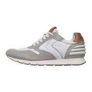 Suede and technical fabric sneakers Liam Power Voile Blanche , White ,...