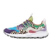Technical fabric and suede sneakers Yamano 3 Woman Flower Mountain , B...