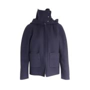 Pre-owned Wool outerwear Celine Vintage , Blue , Dames