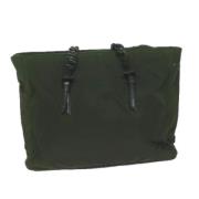 Pre-owned Fabric totes Prada Vintage , Green , Dames