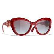 Sunglasses Chanel , Red , Unisex