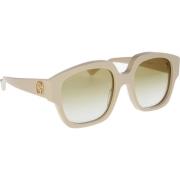 Iconische Zonnebril voor Vrouwen Gucci , Beige , Dames