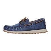 Leather loafers Hull 02 MAN Voile Blanche , Blue , Heren