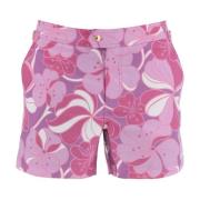 Bloemenprint Bermuda Shorts voor Vrouwen Tom Ford , Pink , Heren