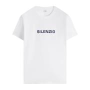 Silenzio Wit T-Shirt Aspesi , White , Heren