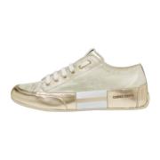Leather sneakers Rock Patch S Candice Cooper , Yellow , Dames