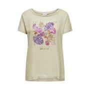 Carketty Life Mix Tee Junior Only Carmakoma , Multicolor , Dames