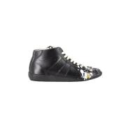 Pre-owned Leather sneakers Maison Margiela Pre-owned , Black , Heren