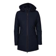 Lila Hooded Parka Save The Duck , Blue , Dames