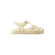 Pre-owned Leather sandals Marni Pre-owned , White , Dames