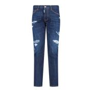 Slim Fit Denim Jeans Dsquared2 , Blue , Heren