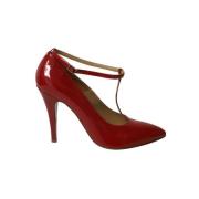 Pre-owned Leather heels Maison Margiela Pre-owned , Red , Dames