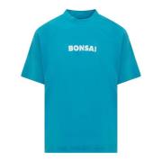 Logo Crewneck T-shirt Bonsai , Blue , Heren