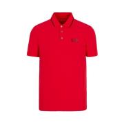 Polo Shirts Emporio Armani EA7 , Red , Heren