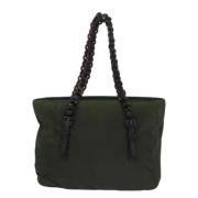 Pre-owned Fabric totes Prada Vintage , Green , Dames