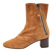 Pre-owned Suede boots Chloé Pre-owned , Brown , Dames