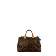 Pre-owned Canvas handbags Louis Vuitton Vintage , Brown , Dames