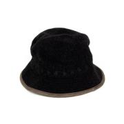 Pre-owned Fabric hats Hermès Vintage , Black , Dames