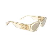 Sunglasses Miu Miu , Yellow , Dames