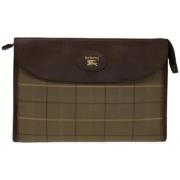 Pre-owned Canvas clutches Burberry Vintage , Brown , Dames