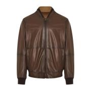 Leather Jackets Corneliani , Brown , Heren