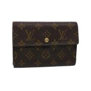 Pre-owned Canvas wallets Louis Vuitton Vintage , Brown , Dames