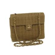 Pre-owned Canvas chanel-bags Chanel Vintage , Brown , Dames