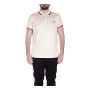 Beige Logo Front Polo Shirt Fred Perry , Beige , Heren