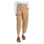 Tapered Trousers Ottod'Ame , Beige , Dames