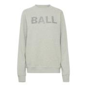 Grijze Sweatshirt D. Hampton Sw Ball , Gray , Dames