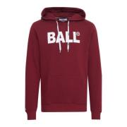 Velvet Sweatshirt met Logo Ball , Red , Dames
