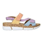 Pastel zomer sandaal met plateauzool Rieker , Multicolor , Dames
