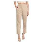 Straight Trousers Ottod'Ame , Beige , Dames