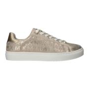 Metallic Gouden Sneakers met Mexx Print Mexx , Yellow , Dames