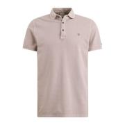 Korte Mouw Katoenen Poloshirt Cast Iron , Beige , Heren