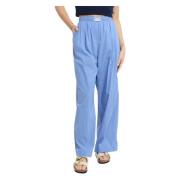 Wide Trousers Ottod'Ame , Blue , Dames