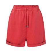 Koraal Casual Kant Shorts Pepe Jeans , Red , Dames