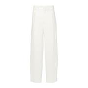 Wide Trousers Giorgio Armani , White , Heren
