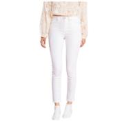 Skinny Trousers Denim Studio , White , Dames